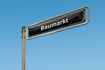 Schild 64 - Baumarkt