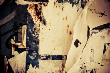 Old posters grunge textures and backgrounds