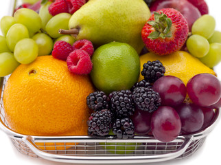 Fototapeta na wymiar top of fruit basket