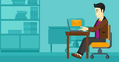 Man receiving email.