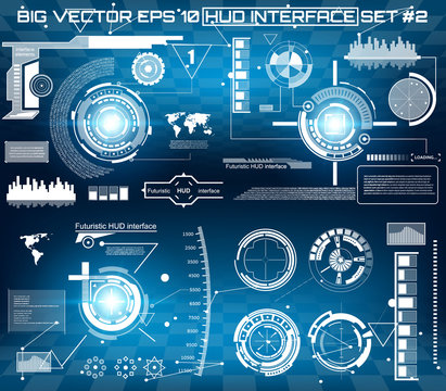 Abstract future, concept vector futuristic virtual graphic touch user interface HUD.