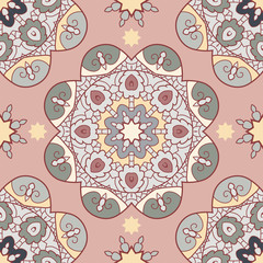 Oriental lace seamless pattern