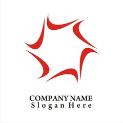 Social Network Team logo design vector template