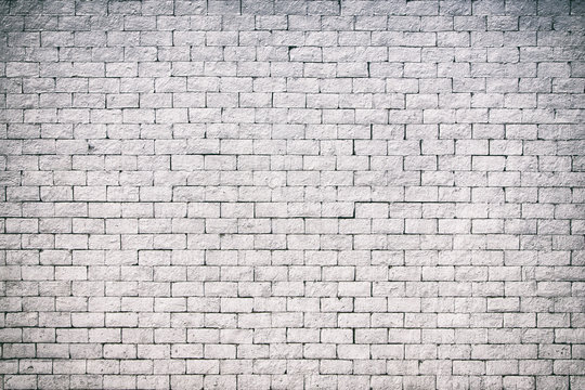 white brick wall for texture background