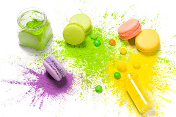 Colorful food paint