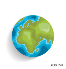 Earth. Vector illustration.