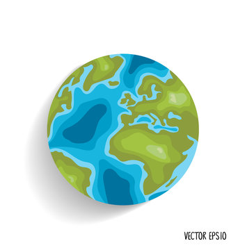 Earth. Vector illustration.