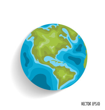Earth. Vector illustration.
