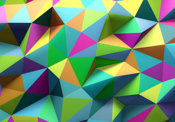 Abstract colorful triangle geometrical background - obrazy, fototapety, plakaty