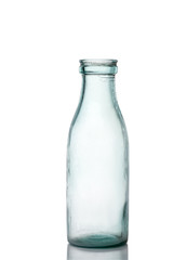 Empty milk bottle