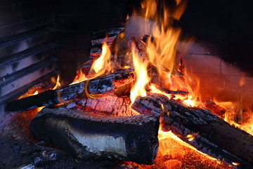 Flame in the furnace