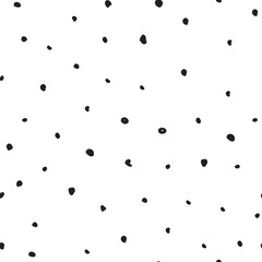 Seamless pattern with hand-drawn sketch dot. Bacground vector il