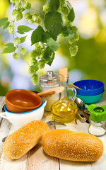 image  of food on picnic closeup