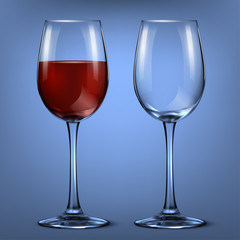 with wine glass