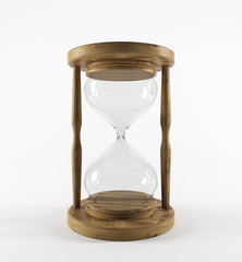 Wooden hour glass