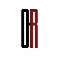 OR initial logo red and black