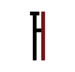 TI initial logo red and black