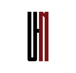 UN initial logo red and black