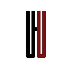 UU initial logo red and black