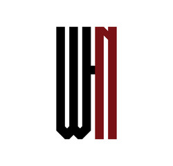 WN initial logo red and black