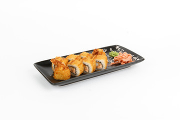 Image of tasty hot sushi set with shrimps © zekabibr