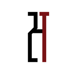 ZT initial logo red and black