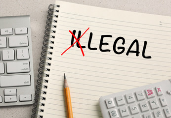 change of illegal to legal concept