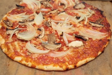 homemade vegetable pizza