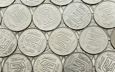 heap of metal coins  