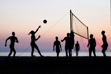 Fototapeta na wymiar beach Volleyball