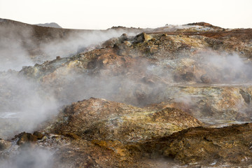 Hot springs on Iceland