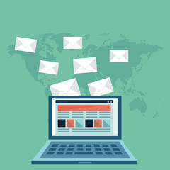 E-mail marketing illustration