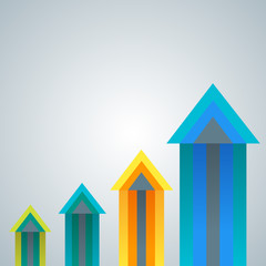 Abstract infographics template with arrows