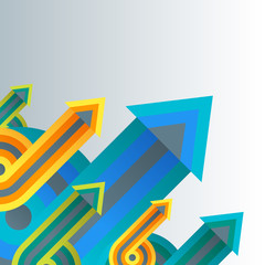 Abstract infographics template with arrows