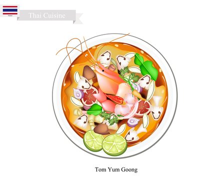 Tom Yum Goong or Thai Spicy and Sour Soup