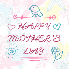 happy mother's day gift card template