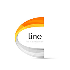 Swirl wavy ribbon, abstract concept