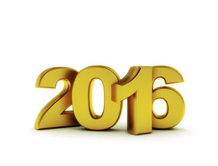 2016 3d gold illustration