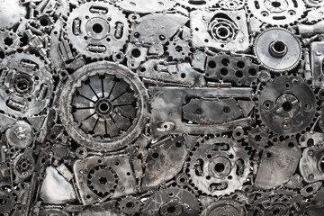 Gear metal abstract background