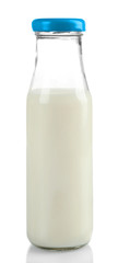 Bottle of milk, isolated on white