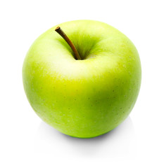 Green apple isolated on white background