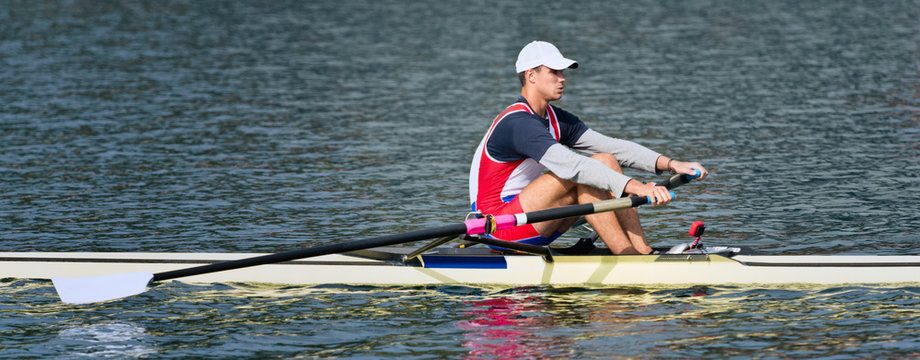 Single Sculling, panoramic