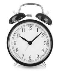 Alarm clock isolated on white