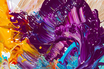 Farbmischung mit Gouache-Farben