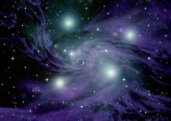 Obraz premium galaxy in a free space