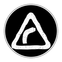 Simple doodle of a road sign