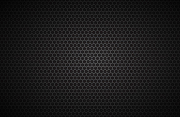 Geometric polygons background, abstract black metallic wallpaper, vector illustration