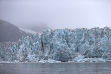 Esmark glacier at The Ice fjord, Svalbard.