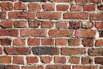 Hintergrundbild einer schönen, klassischen texturierten Ziegelstein-Wand 