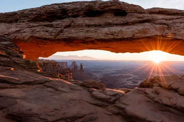 Deurstickers Canyon Canyonlands National Park Mesa Arch at Sunrise
